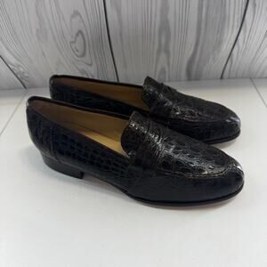 Vintage Womens Saks Fifth Avenue Folio Brown Genuine Loafer, Sz. 6.5M